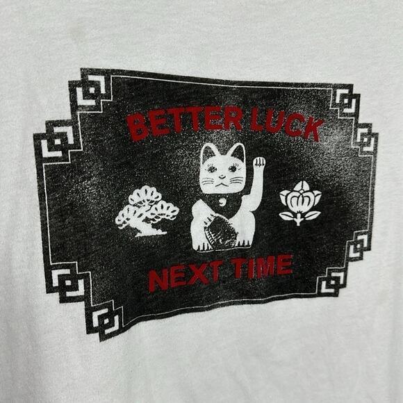 Scratch Vintage made in USA Better Luck next time cat T-shirt size medium - Picture 6 of 6